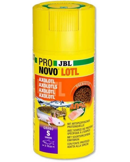JBL ProNovo Lotl Grano S 100mL CLICK - Granulés pour Jeunes Axolotls