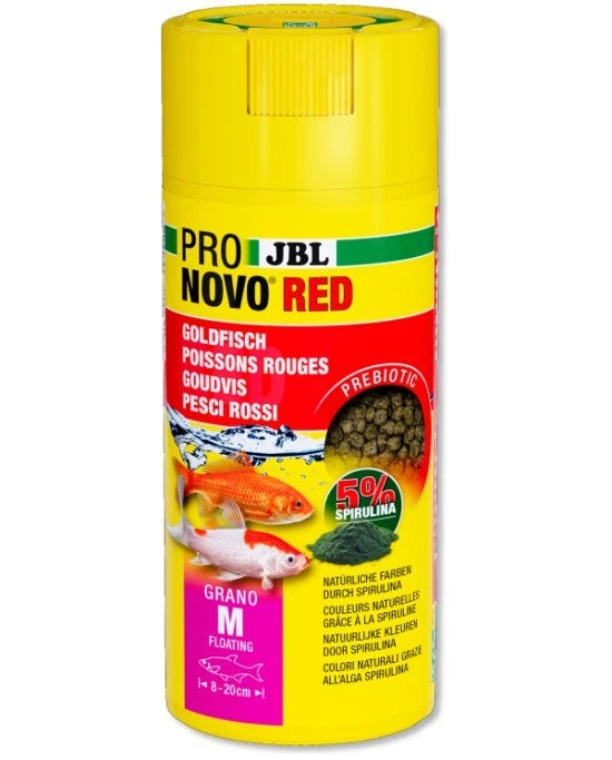 JBL ProNovo Red Grano M 250ml - Nourriture Granulés Poissons Rouges Click