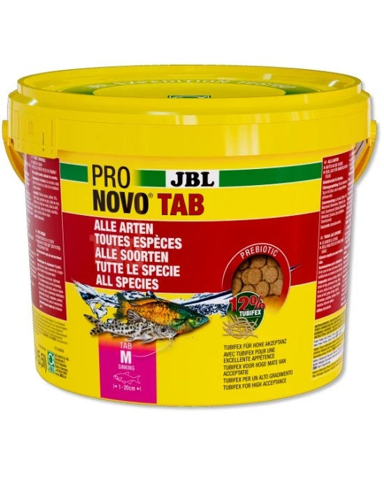 JBL ProNovo Tab M 5,5L - Tablettes adhésives et de fond pour poissons 8-20 cm