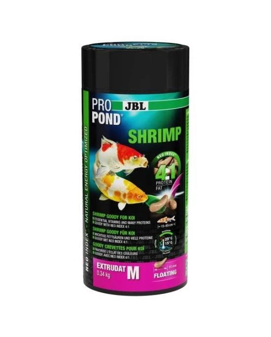 JBL ProPond Shrimp M - Friandise Crevettes pour Carpes Koï - 1L / 340g