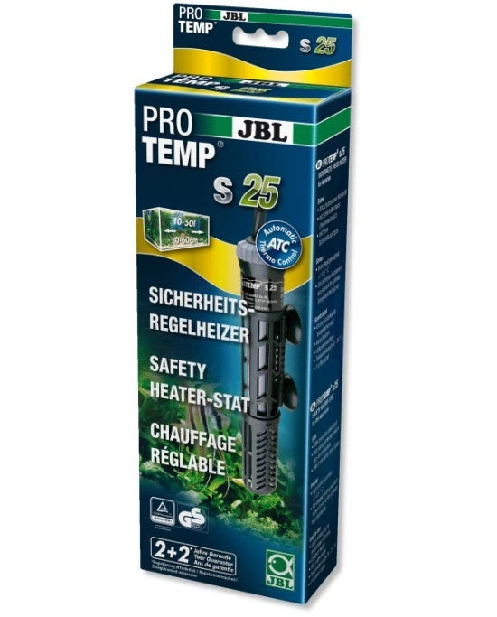 JBL ProTemp S 25W Chauffage Aquarium 10-50L Précision Panier Protection Neuf