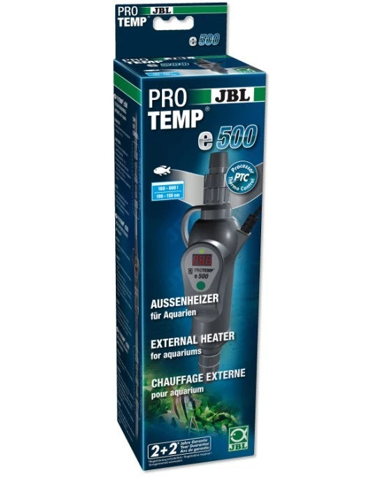 JBL ProTemp e500 Chauffage Externe Aquarium 160-600L Précision 500W Connecteurs