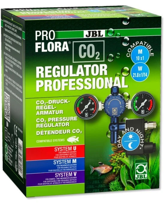 JBL Proflora CO2 Regulator Professional | Détendeur Double Manomètre & Solénoïde