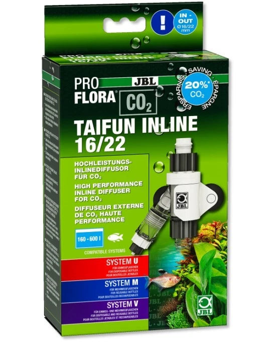 JBL Proflora CO2 Taifun Inline 16/22mm | Diffuseur Externe Haute Efficacité