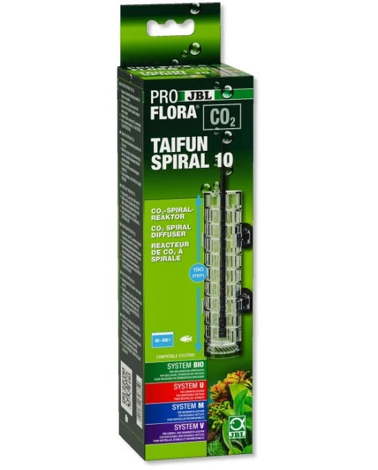 JBL Proflora CO2 Taifun Spiral 10 | Réacteur Diffuseur Haute Efficacité 190 mm