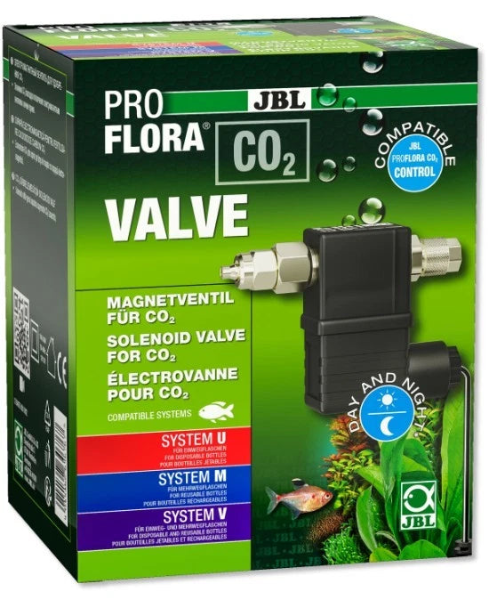 JBL Proflora CO2 Valve | Électrovanne Silencieuse pour Coupure Nocturne CO2