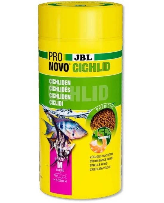 JBL Pronovo Cichlid Grano M – Nutrition Prébiotique Premium 1L