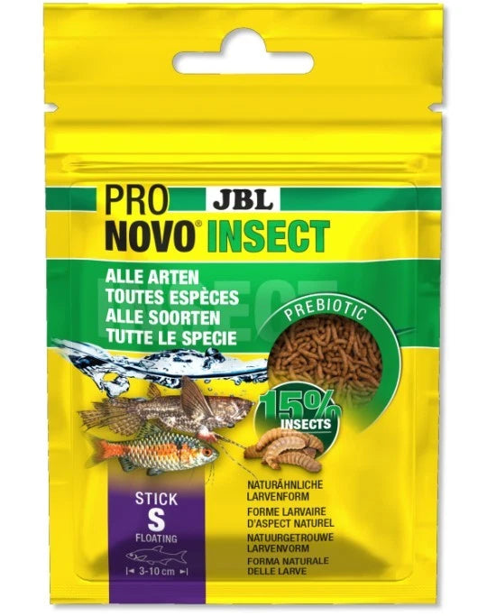 JBL Pronovo Insect Stick S - 20mL - Mini format à base d'insectes pour poissons