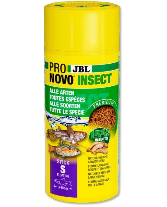 JBL Pronovo Insect Stick S - 250mL - Aliment en bâtonnets à base d'insectes pour