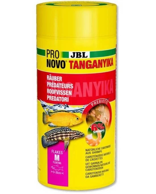 JBL Pronovo Tanganyika Flakes M – Flocons Prébiotiques Carnivores 1L