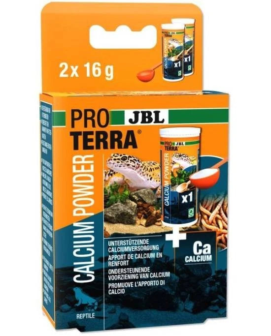 JBL Proterra Calcium Powder 2x25ml | Calcium fin pour Reptiles et Tortues