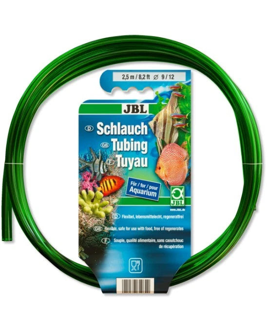 JBL Tuyau Aquarium 9/12 mm Vert - Longueur 2,5 m - Tuyau Souple Haute Qualité