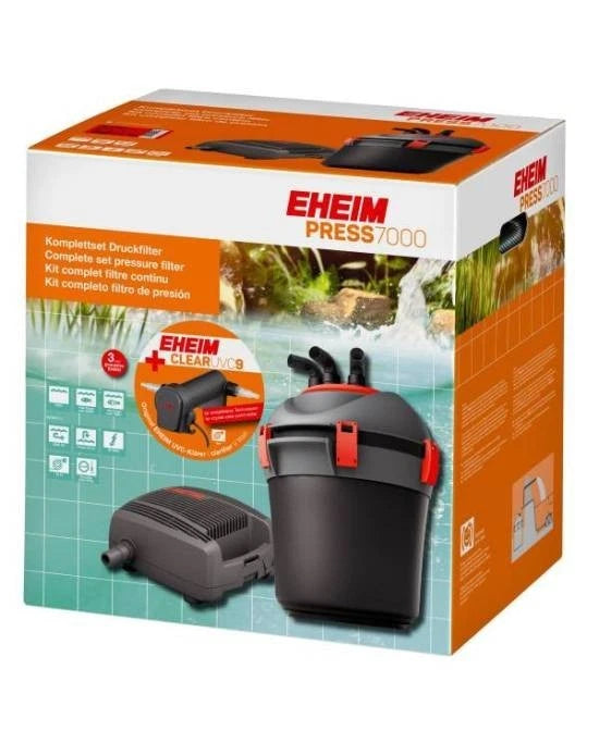 Kit Eheim PRESS 7000 + CLEARUVC 9W - Pompe 2300L/h 38W - Hmax 2.4m - Bassin Neuf