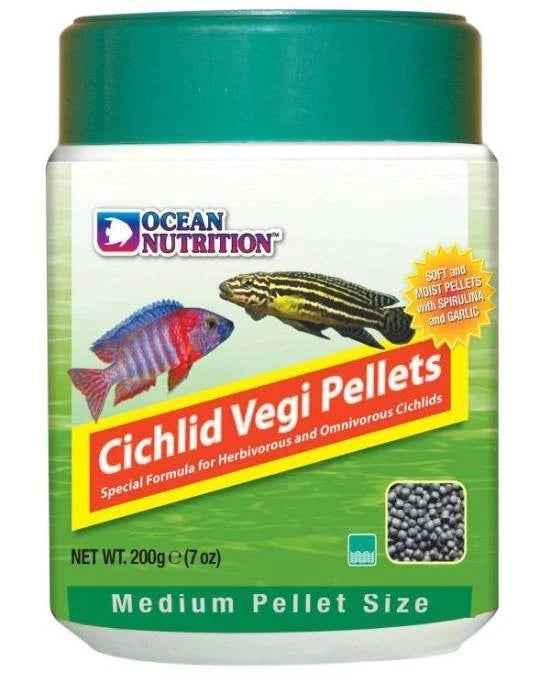 Ocean Nutrition Cichlid Vegi Medium – Alimentation Végétale Premium 200g