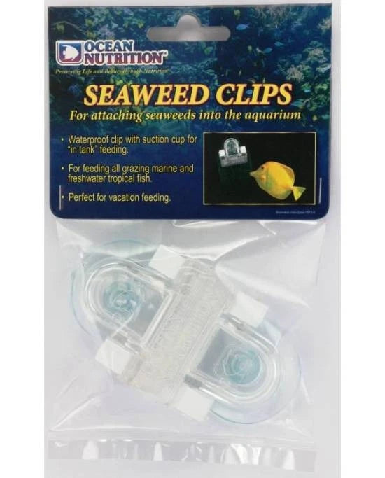 Ocean Nutrition Feeding Seaweed Clips - 2 Pinces à Algues avec Ventouses