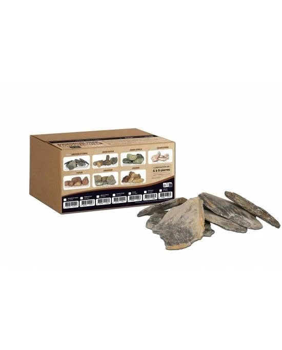 Pierres Aquarium Ardoise Knife Grise Aquavie - Kit Aquascaping 7kg - Roche