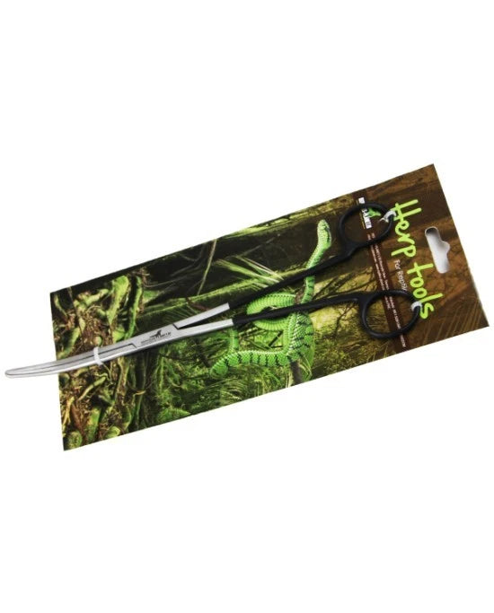Pince Ciseaux Courbe Reptiles Planet 25cm Inox Nourrissage Serpent et Terrarium