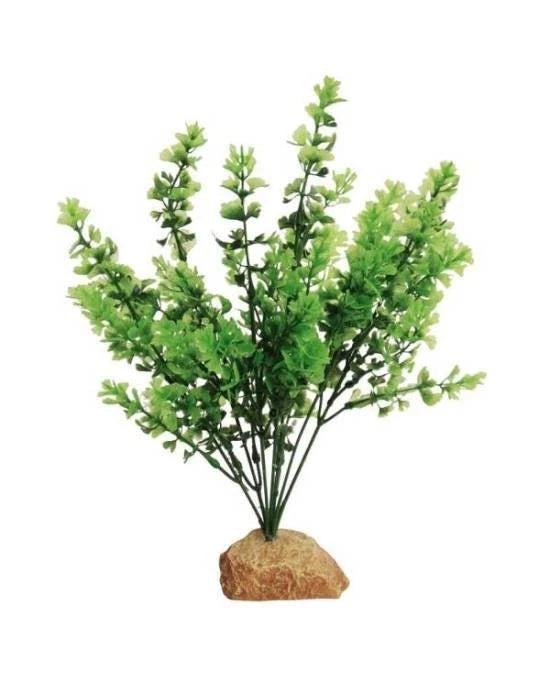 Plante Artificielle Aquarium Socle Feuillage Decor Plastique Terrarium Grand 30 CM