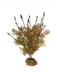 Plante Artificielle Aquarium Socle Fine Feuillage Decor Terrarium Poisson 31 CM