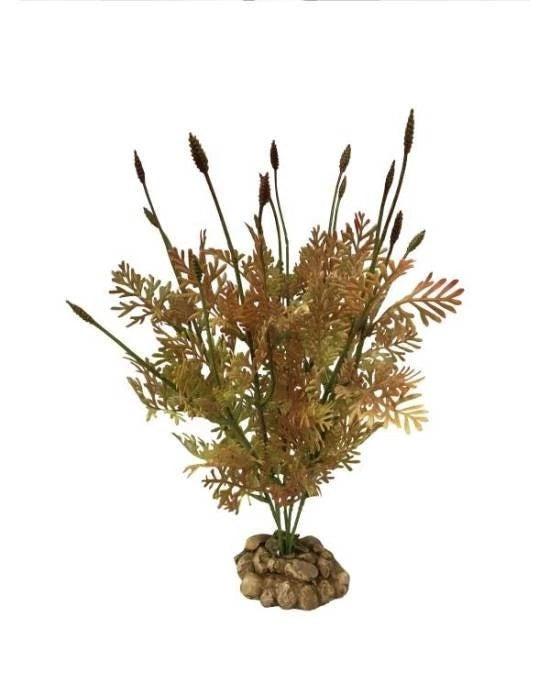 Plante Artificielle Aquarium Socle Fine Feuillage Decor Terrarium Poisson 31 CM
