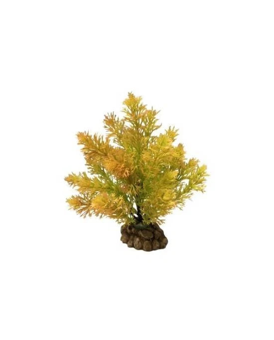 Plante Artificielle Aquarium Socle Large Automne Decor Plastique Terrarium 23 CM