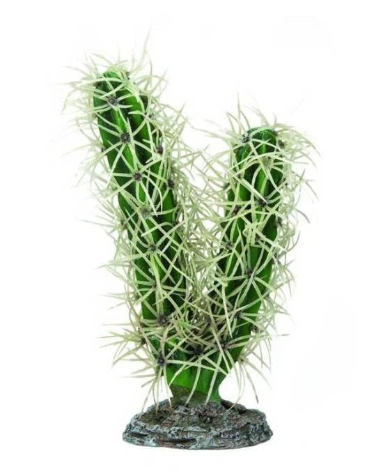 Plante Artificielle Cactus Simpson Terrarium Decor Resine Succulente Desert 16 CM