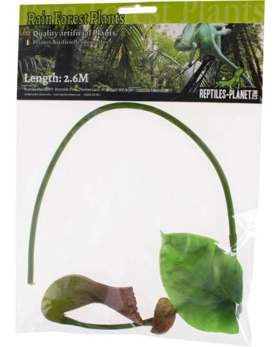 Plante en Tissu Nepenthes Reptiles Planet Décoration Réaliste pour Terrarium