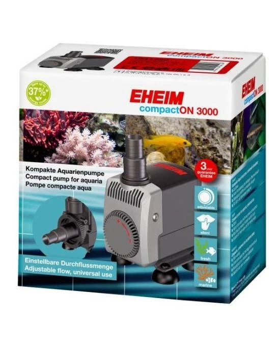 Pompe Eheim CompactON 3000 - Débit 1800-3000 L/h - Aquarium Eau Douce et de Mer