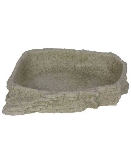 Reptiles Planet Stone Age Dish L - Gamelle Design Roche 17,5x3,5x14cm - Terrariu