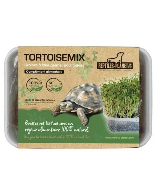Reptiles Planet Tortoisemix - Kit de Graines à Germer - Aliment Frais pour Tortue