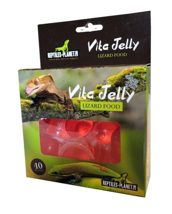 Reptiles Planet Vita Jelly Red Fruit | 10 Goblets de Gelée Fruits Rouges Lézards