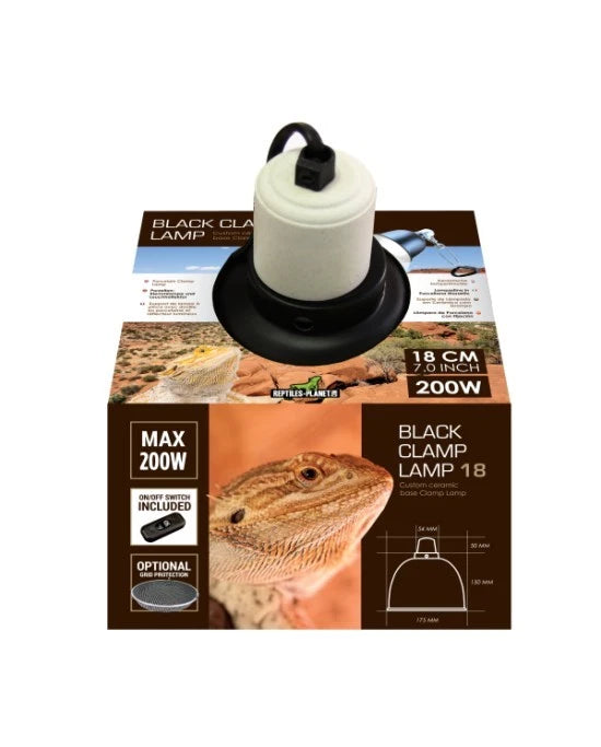 Réflecteur Reptiles Planet Black Clamp 18 - Ø 18 cm
