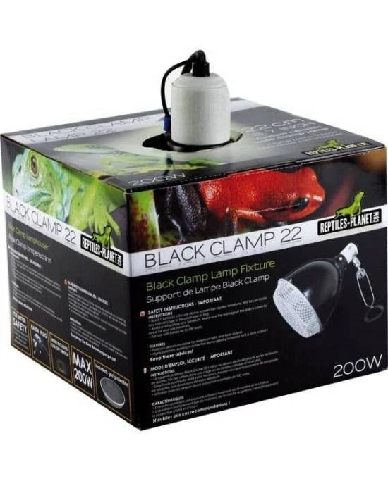 Réflecteur Reptiles Planet Black Clamp 22 - Ø 22 cm -
