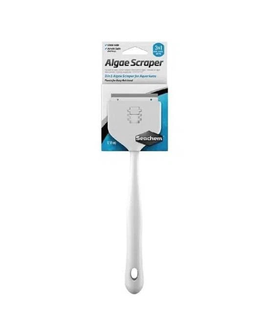 Seachem Algae Scraper 15 cm - Racloir 3-en-1 Vitres Aquarium Verre & Acrylique