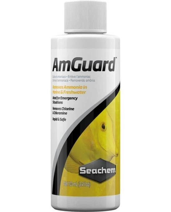 Seachem AmGuard 100mL - Neutralisant Ammoniac puissant pour Aquarium - Rapide