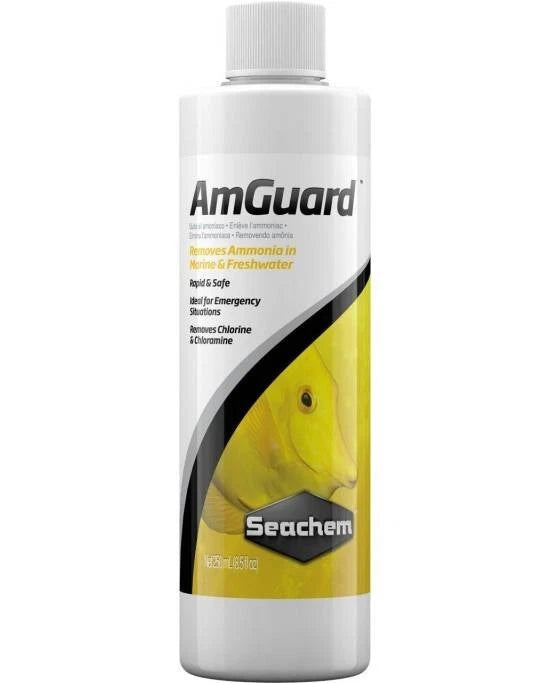 Seachem AmGuard 250mL - Neutralisant Ammoniac puissant pour Aquarium - Rapide