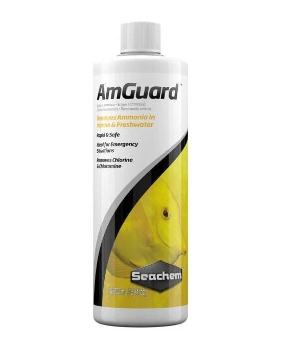 Seachem AmGuard 500mL - Neutralisant Ammoniac puissant pour Aquarium - Rapide