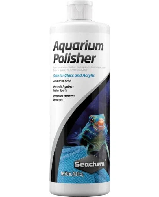 Seachem Aquarium Polisher 500ml - Lustrant Protection Vitres Verre et Acrylique