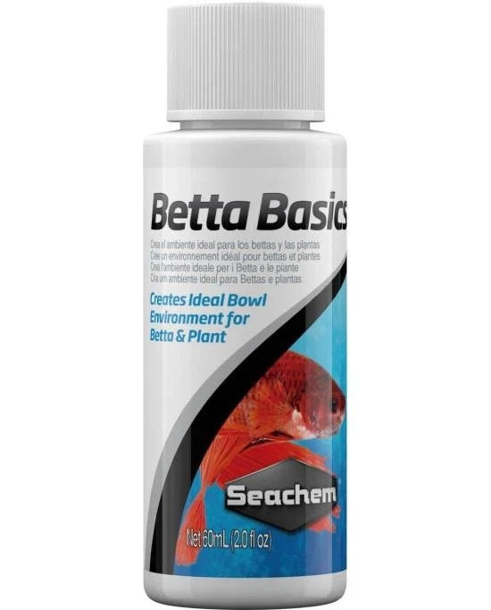 Seachem Betta Basics 60mL - Soin complet pour Poissons Combattants - Aquarium