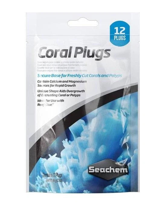 Seachem Coral Plugs (12 pièces) - Supports de Bouturage Premium