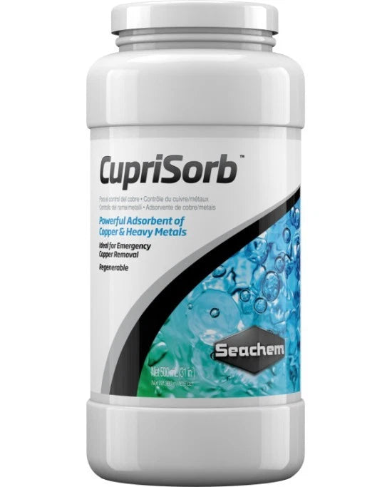 Seachem CupriSorb 500mL - Éliminateur de Cuivre et Métaux Lourds - Aquarium