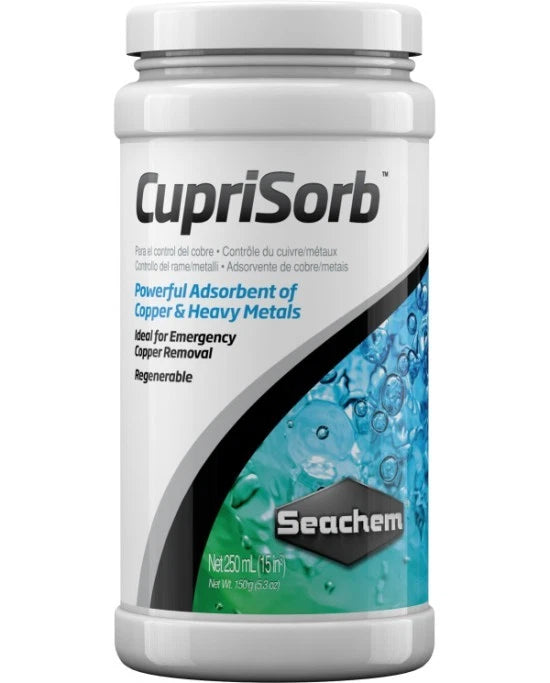 Seachem Cuprisorb 250mL - Élimination Cuivre et Métaux Lourds - Aquarium
