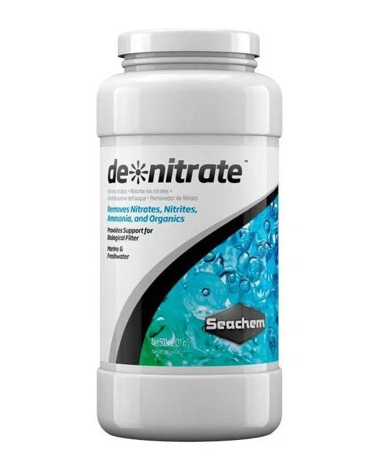 Seachem De-nitrate 500mL - Média Filtration Biologique Anti-Nitrates - Aquarium