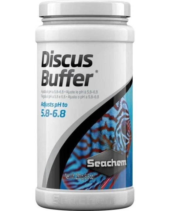 Seachem Discus Buffer 250g - Réducteur de pH et Tampon pour Discus/Amazoniens
