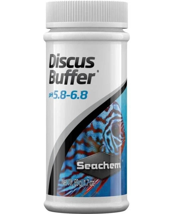 Seachem Discus Buffer 50g - Réducteur de pH et Tampon pour Discus/Amazoniens