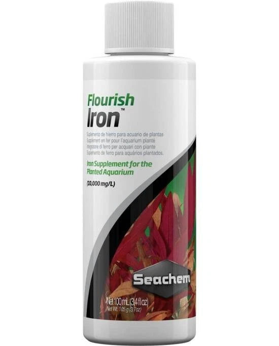 Seachem Flourish Iron 100mL - Engrais Ferreux pour Plantes d'Aquarium