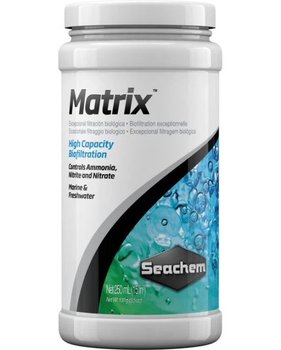Seachem Matrix 250 mL - Support Biologique Haute Performance Nano & Petit Filtre