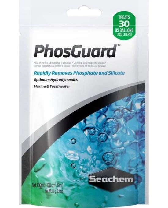 Seachem PhosGuard 100mL - Anti-Phosphates et Silicates - Aquarium