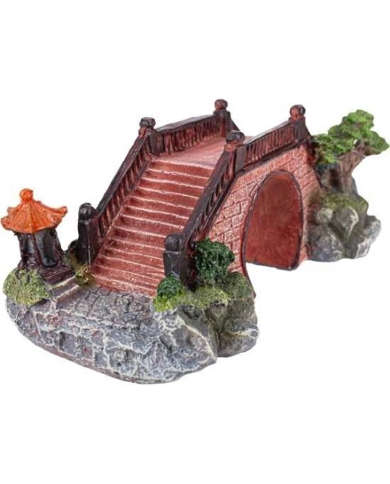 Décoration Aquavie Zen Pierre's Bridge 18x8,5x7 cm Résine Aquarium Terrarium