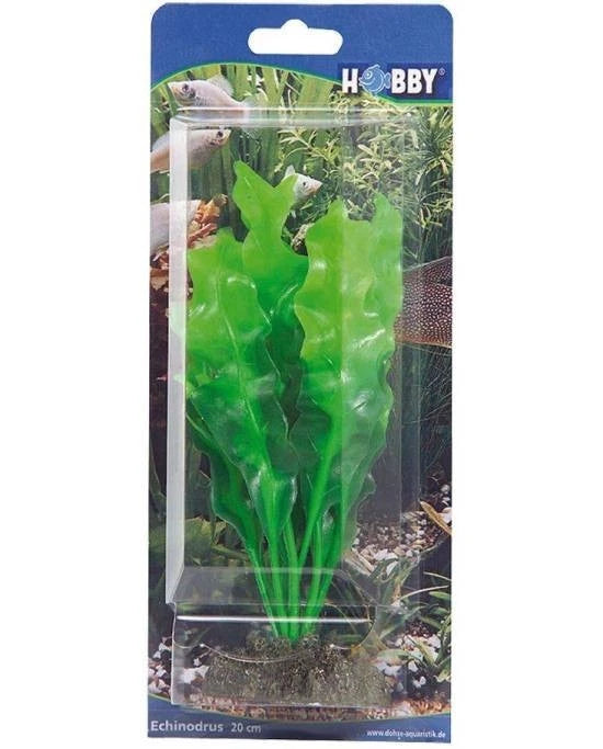 Plante Artificielle Echinodorus 20 cm - Décoration Aquarium & Terrarium - Hobby